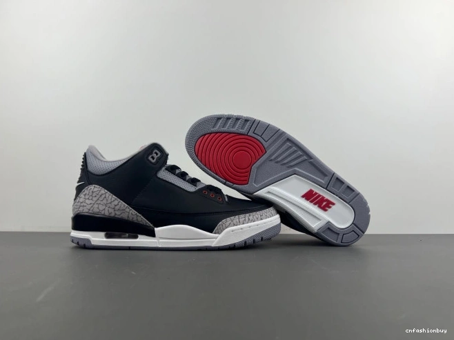 Black Cement Air 3 DN3707-010 Jordan 0802